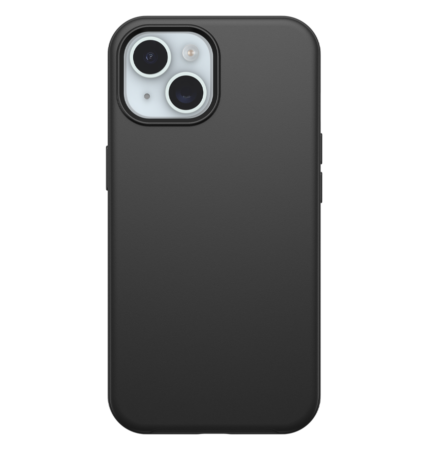iPhone 15 Plus Magsafe Case – Black | OtterBox Symmetry Series, Soft Touch Protective Cover image 0