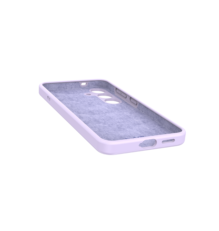 Smasung Galaxy S24 MVR Liquid Silicone Case - Lavender| Soft Touch Protective Cover image 3