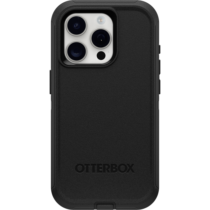 iPhone 15 Pro Case – Black | Otterbox Defender Series, Rugged Shockproof Back Cover image 1