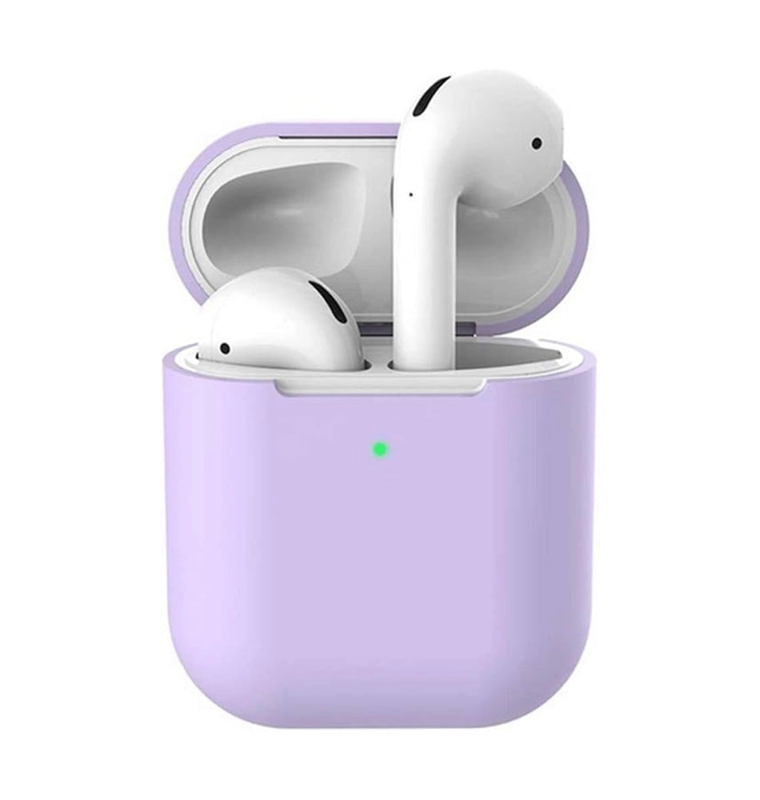 AirPods 1st & 2nd Gen Case - Purple | Soft Touch Shockproof Silicone W/ PC Case image 0