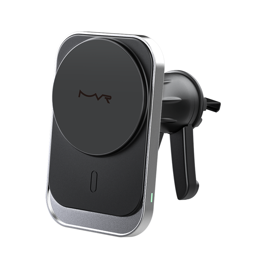 MVR T3 Car Phone Holder - Dual – Tone White | Magsafe 15W Fast Wireless Charging image 5