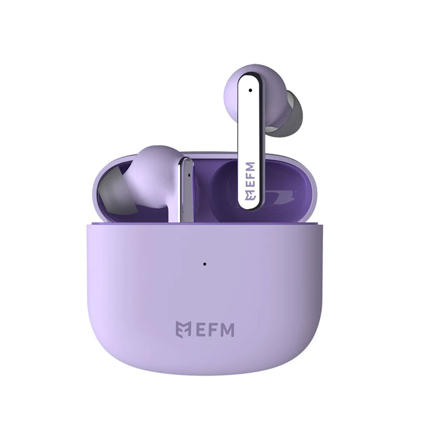 EFM TWS Detroit Earbuds – Purple | Wireless Charging, Clear Audio, Comfortable Fit image 0
