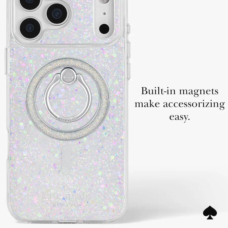 iPhone 18 Pro Kate Spade Chunky Glitter Case | MagSafe Cover with Reflective Glitter