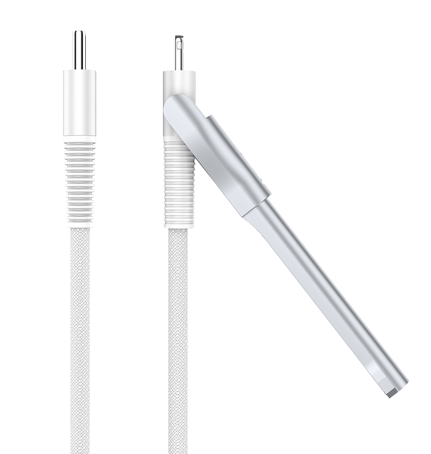 MVR Lightning Cable - White | MFi Certified 1.2m USB C, Fast Charging with Phone Stand image 5