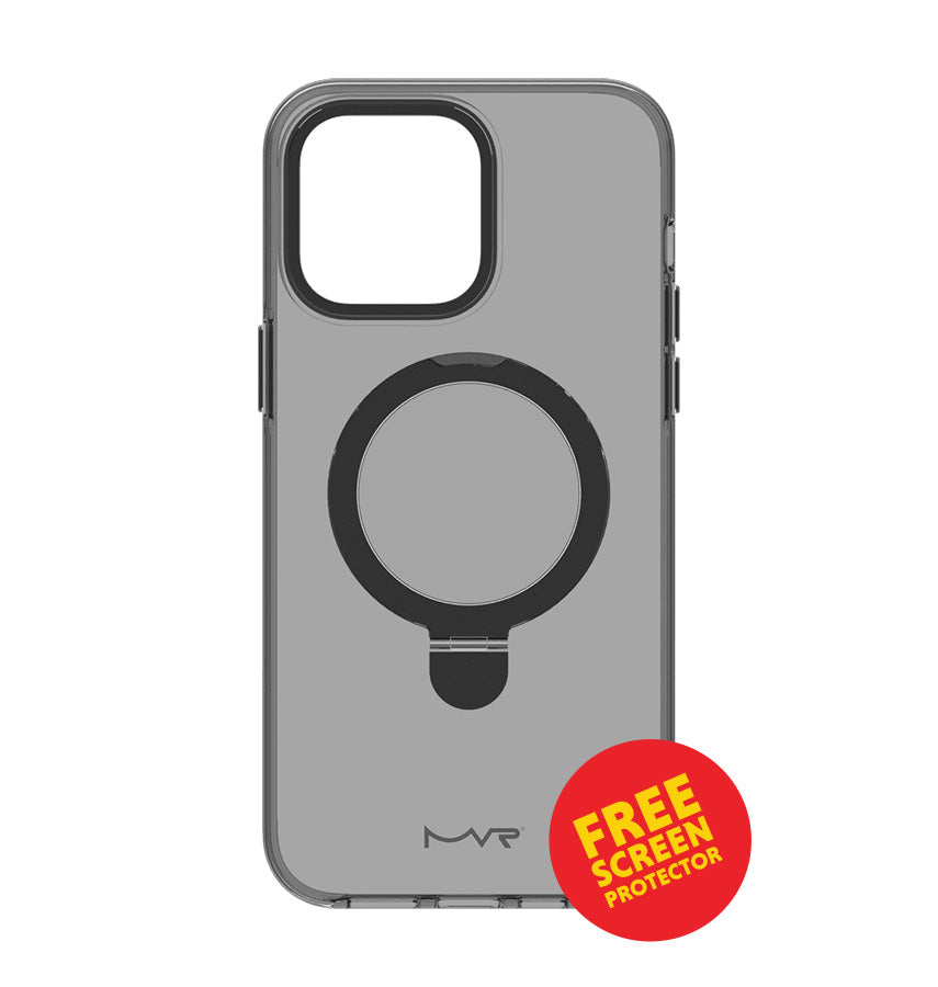 iPhone 17 Pro Max Case – Smokey Black | MVR Stellar Stand Kickstand Function, Slim Protection, MagSafe Compatible image 0