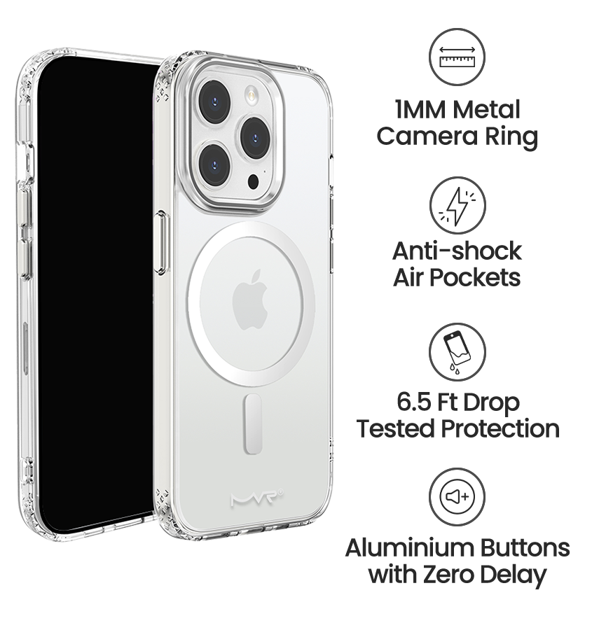 iPhone 15 Pro MVR Impact IMD Case - Black | MagSafe Compatible, Soft Touch Protective Cover image 3
