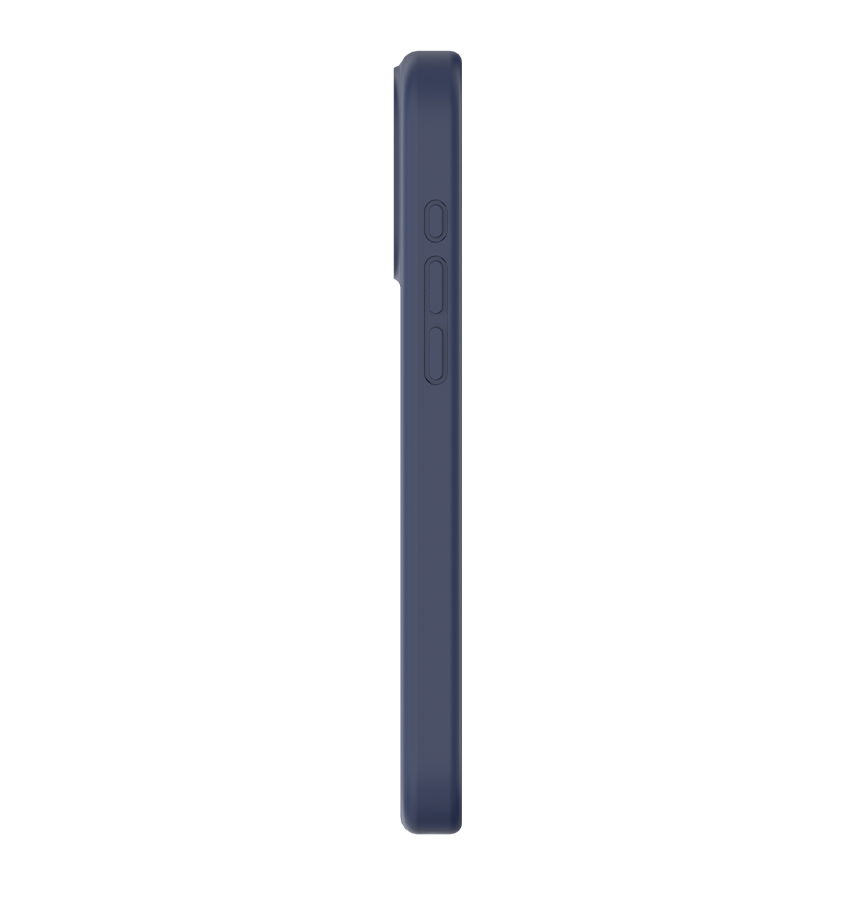 iPhone 16 Pro Case - Navy | MVR Liquid Silicone Stand Cover, Soft - Touch, Adjustable Kickstand image 2