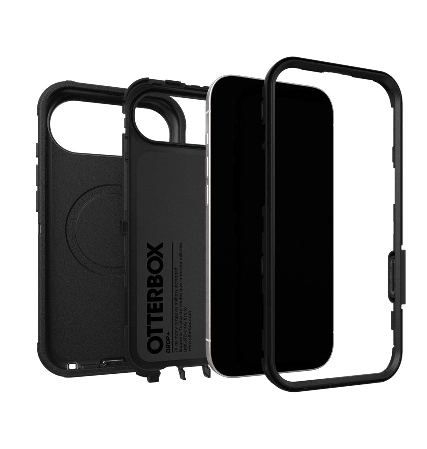 iPhone 17 Air Case – Black | OtterBox Defender Rugged MagSafe Cover, Drop Protection, Premium Durability image 3