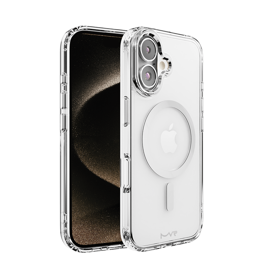 iPhone 16 MVR Impact IMD Case - Silver | MagSafe Compatible, Scratch Resistant Back Cover image 0