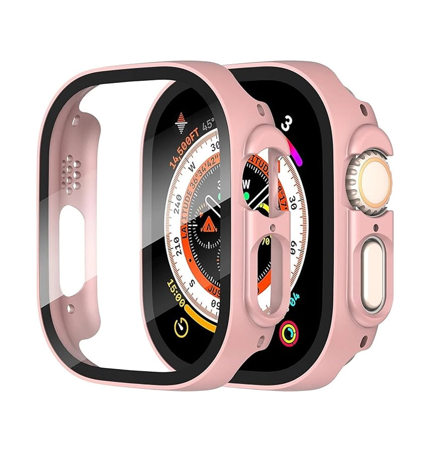 Apple Watch Ultra 2 49mm - Rose Gold | 360° Case - Matte Glass Shockproof Protection image 0
