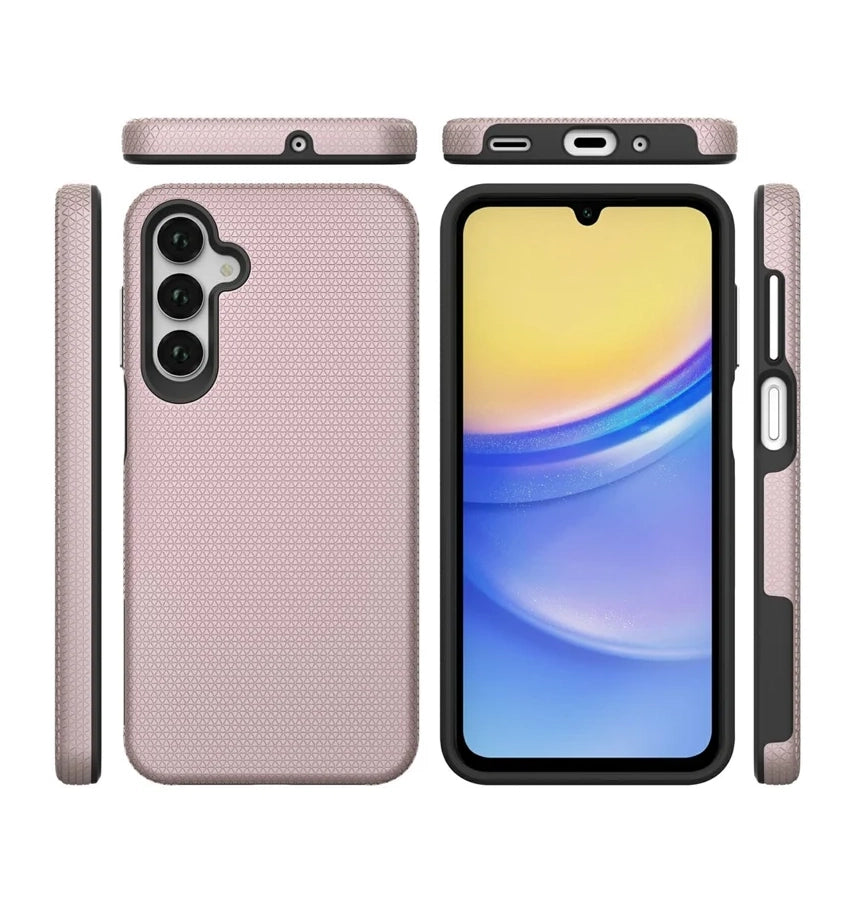 Samsung A16 / A17 / A26 Triangle Case - Rose Gold | Slim Protective Cover with Geometric Design & Shock Resistance image 2