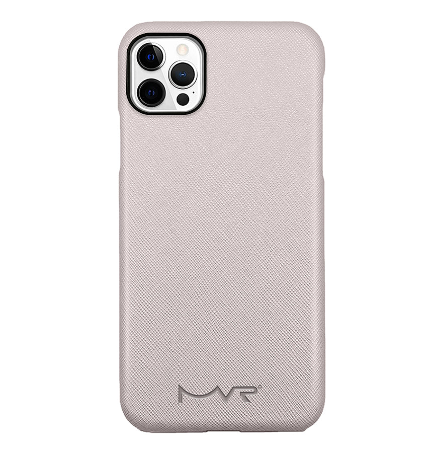iPhone 13 Pro Magsafe Case - Rose Gold | MVR Saffiano Shockproof Protective Leather Back Cover image 0