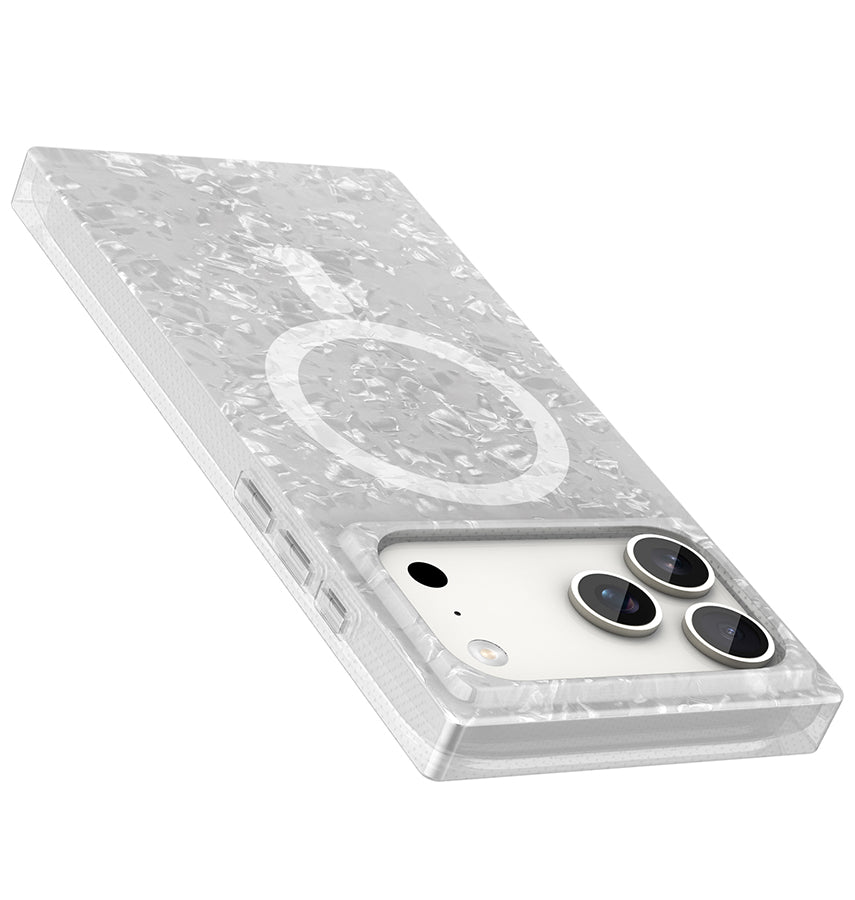 iPhone 17 Pro Max BoxedIn Case – Crystal Shell | MVR Slim Protective Cover, Stylish Pattern, MagSafe Compatible image 1