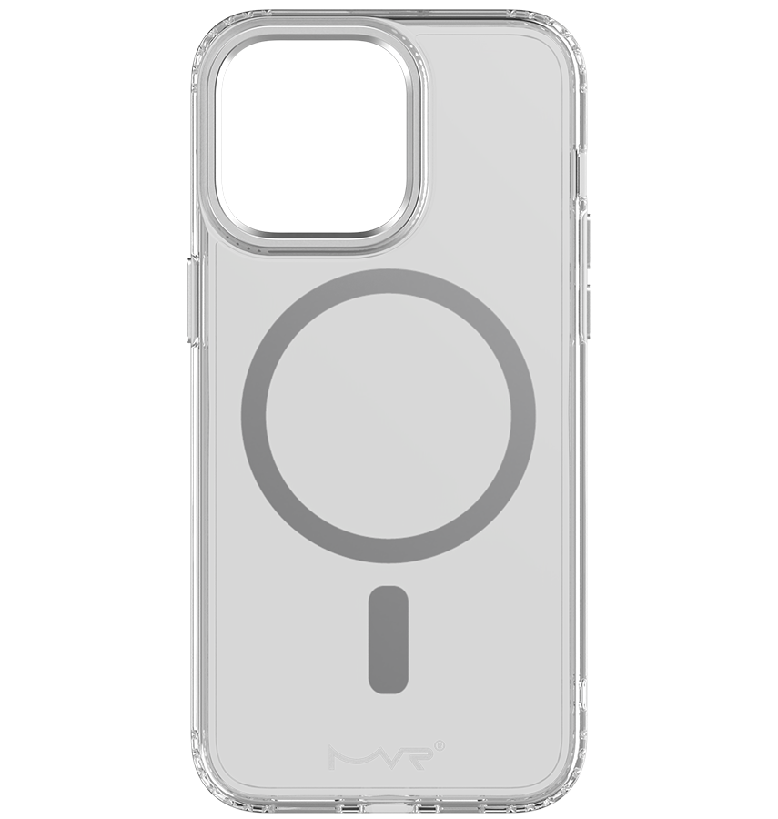 iPhone 15 MVR Impact IMD Case - Silver | MagSafe Compatible, Soft Touch Protective Cover image 0
