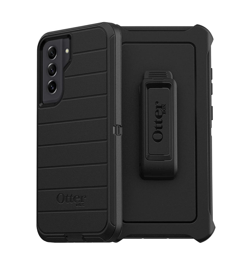 Samsung S21 FE Case - Black | OtterBox Defender Series, Scratch-Resistant Rugged Protective Back Cover image 0