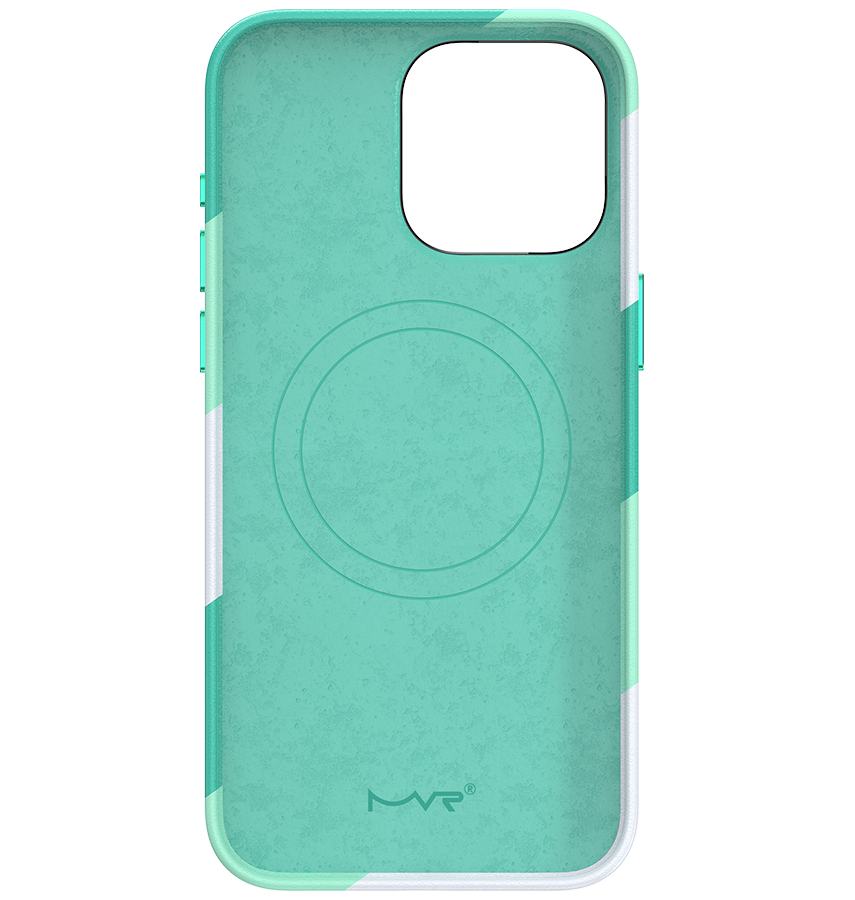 iPhone 15 Pro MVR Stripe Vibe Case - Mint Green | Perfect Fit Design, Soft Touch Protective Cover image 1