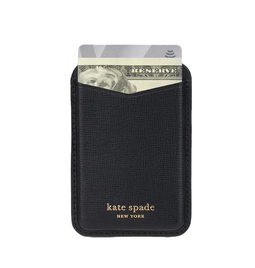 Kate Spade Magnetic Card Holder MagSafe – Black | Stylish & Durable Holder with Secure Magnetic Attachment image 0