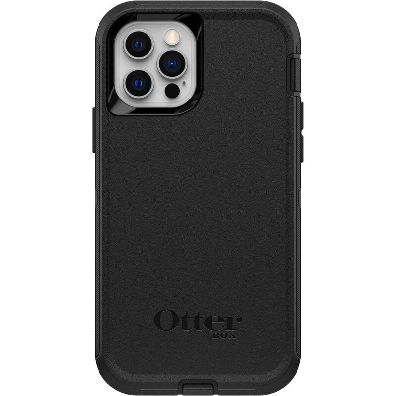 iPhone 12/12 Pro Case – Black | Otterbox Defender Series, Rugged Shockproof Back Cover image 3