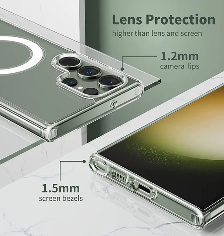 Samsung S24 Ultra 1.5mm Slim MagSafe Cover - Clear | Scratch-Resistant, Perfect Fit Design image 2