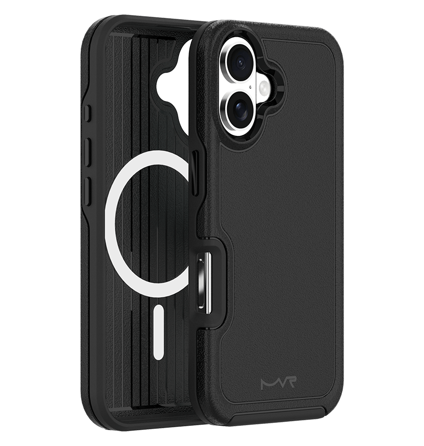 iPhone 16 MVR Armour Matte Case - Black | Soft Touch, Shockproof Protective Cover image 3