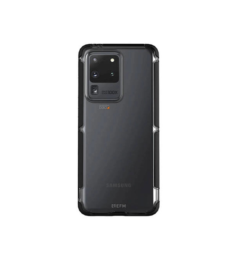 Samsung S20 Ultra Case – Black/Space Grey | EFM Cayman D3O Armour Series Rugged, Shockproof & Drop-Tested Protection image 0