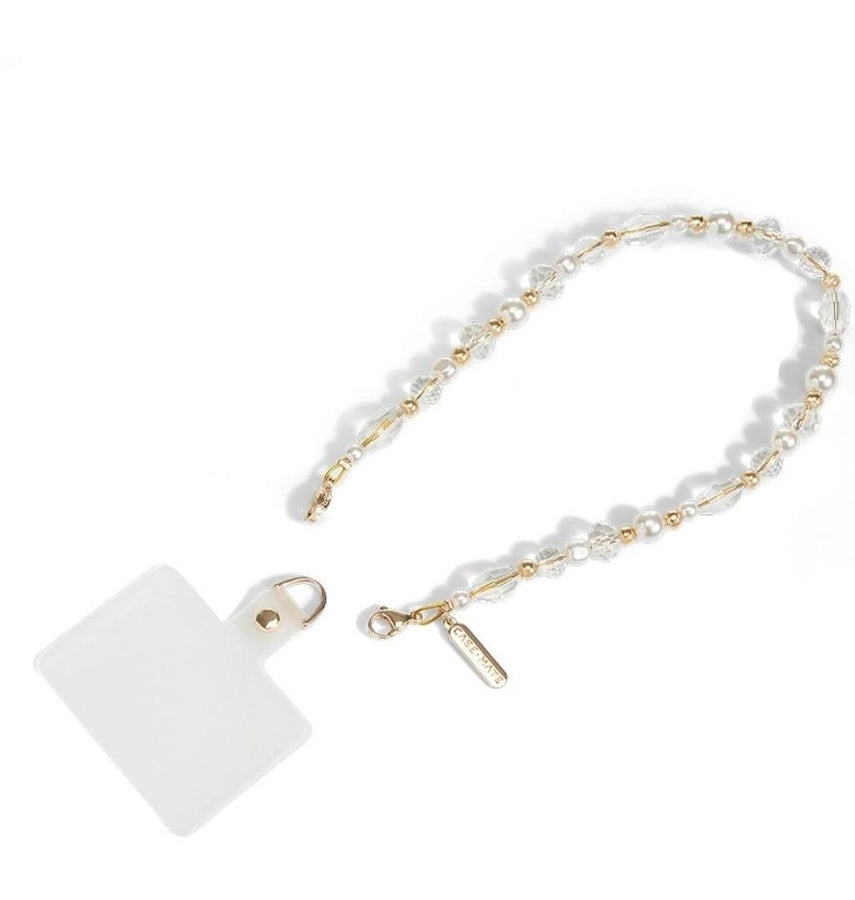 Case-Mate Beaded Phone Wristlet – Moon Crystal | Stylish & Durable Accessory for iPhone & Other Smartphones image 2