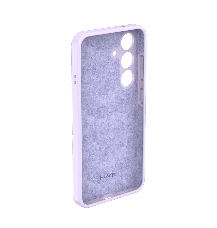 Samsung S25 Plus Liquid Silicone Case - Lavender | MVR Soft-Touch Slim Protective Cover with Shock Absorption image 2