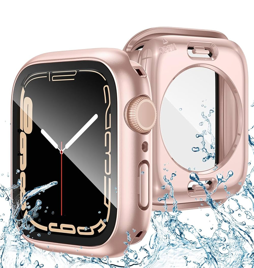 Apple Watch Ultra 49mm - Rose Gold | 360° Case - Matte Glass Shockproof Protection image 0