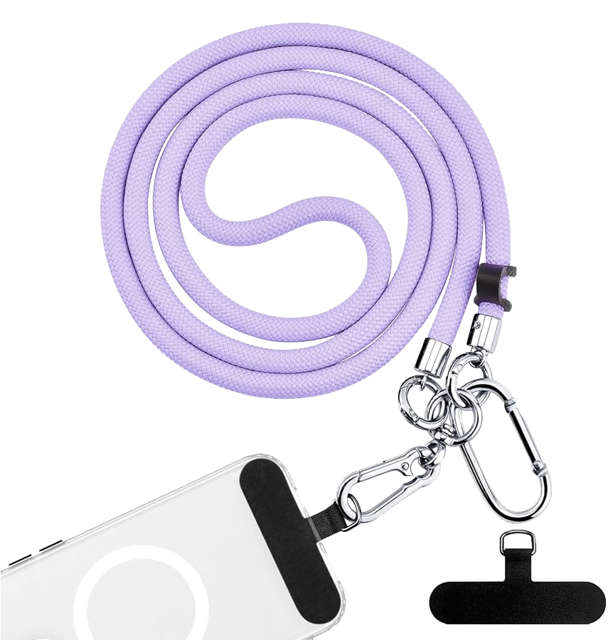 Universal Detachable Phone Lanyard - Lavender | Comfortable Phone Strap For Smartphones image 0