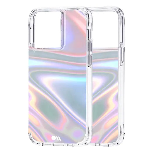 iPhone 13 Pro Soap Bubble Antimicrobial Case – Iridescent | Case-Mate Color-Shifting Design, Drop Protection, Wireless Charging Compatible image 2