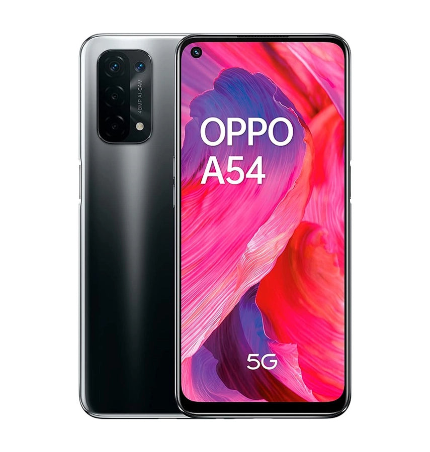 Oppo A54 Dual-SIM 64GB ROM + 4GB RAM 5G Smartphone (Fluid Black) image 0