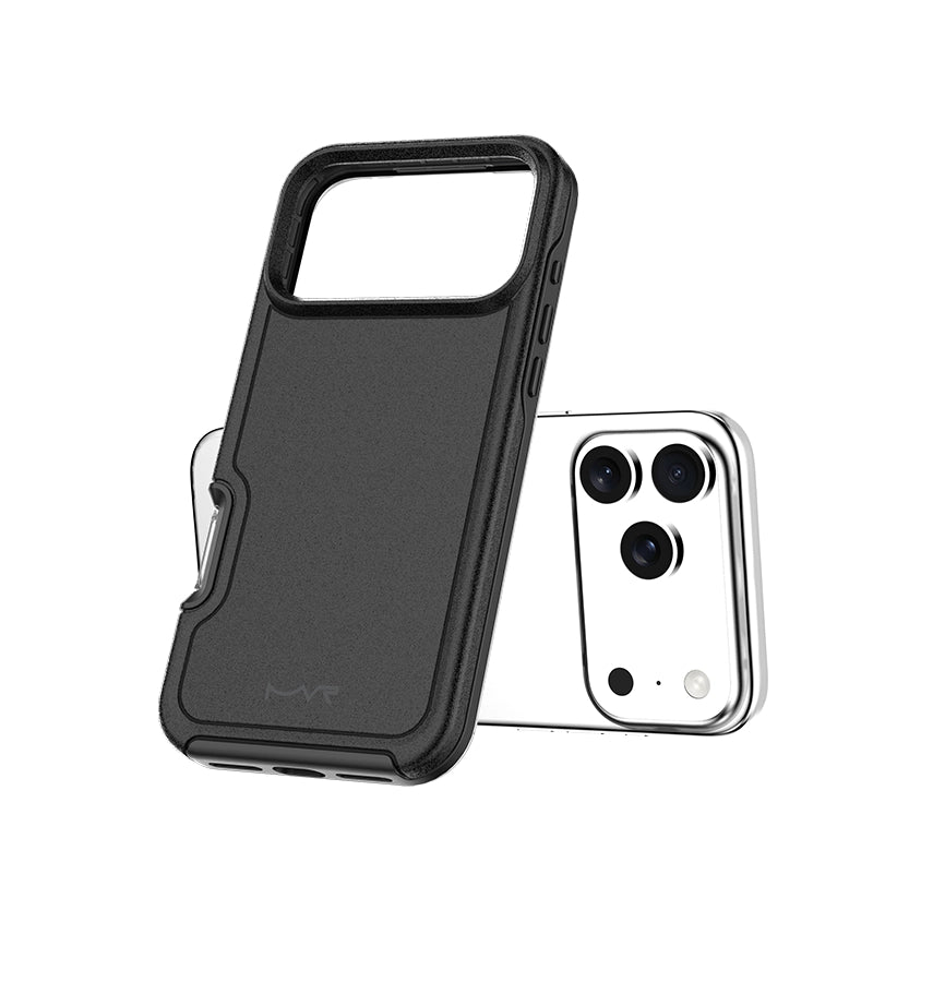 iPhone 17 Pro Max Case – Black | MVR Armour Matte Strong Grip, Military-Grade Protection, Slim Matte Finish image 1