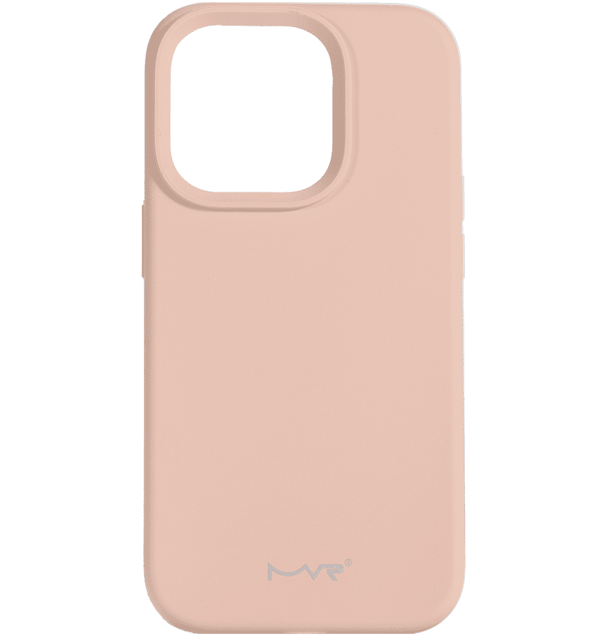 iPhone 15 Pro MVR Liquid Silicone Case - Pink Sand | Soft Touch Protective Cover image 0