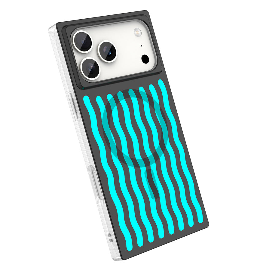 iPhone 17 Pro BoxedIn Case – Neo Wave | MVR Slim Protective Cover, Modern Pattern, MagSafe Compatible image 2