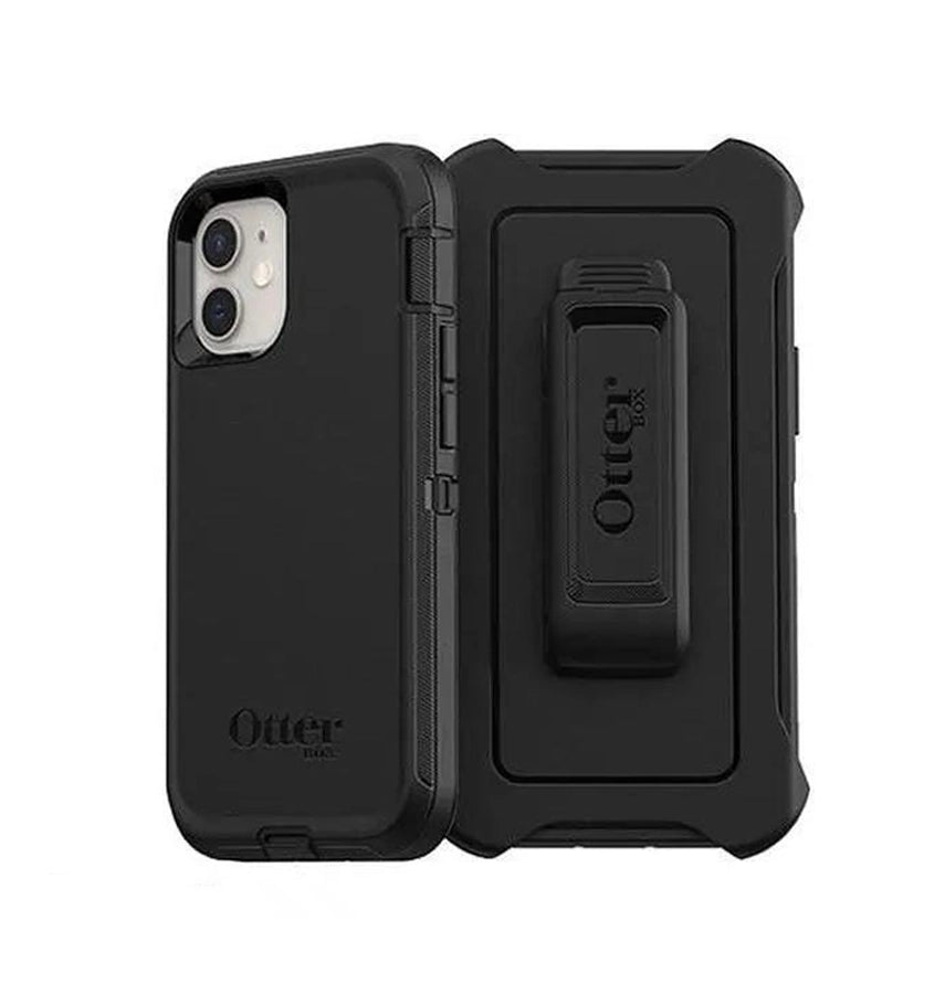 iPhone 12 Mini Case – Black | OtterBox Defender Series, Soft Touch Protective Cover image 0