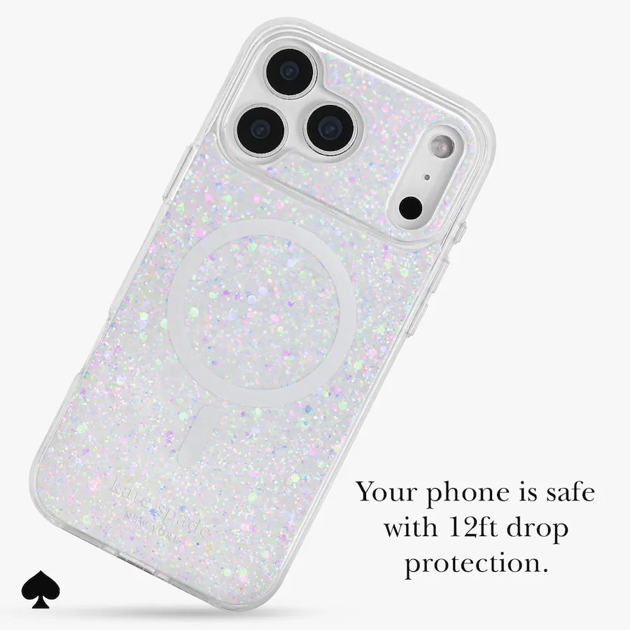iPhone 18 Pro Kate Spade Chunky Glitter Case | MagSafe Cover with Reflective Glitter