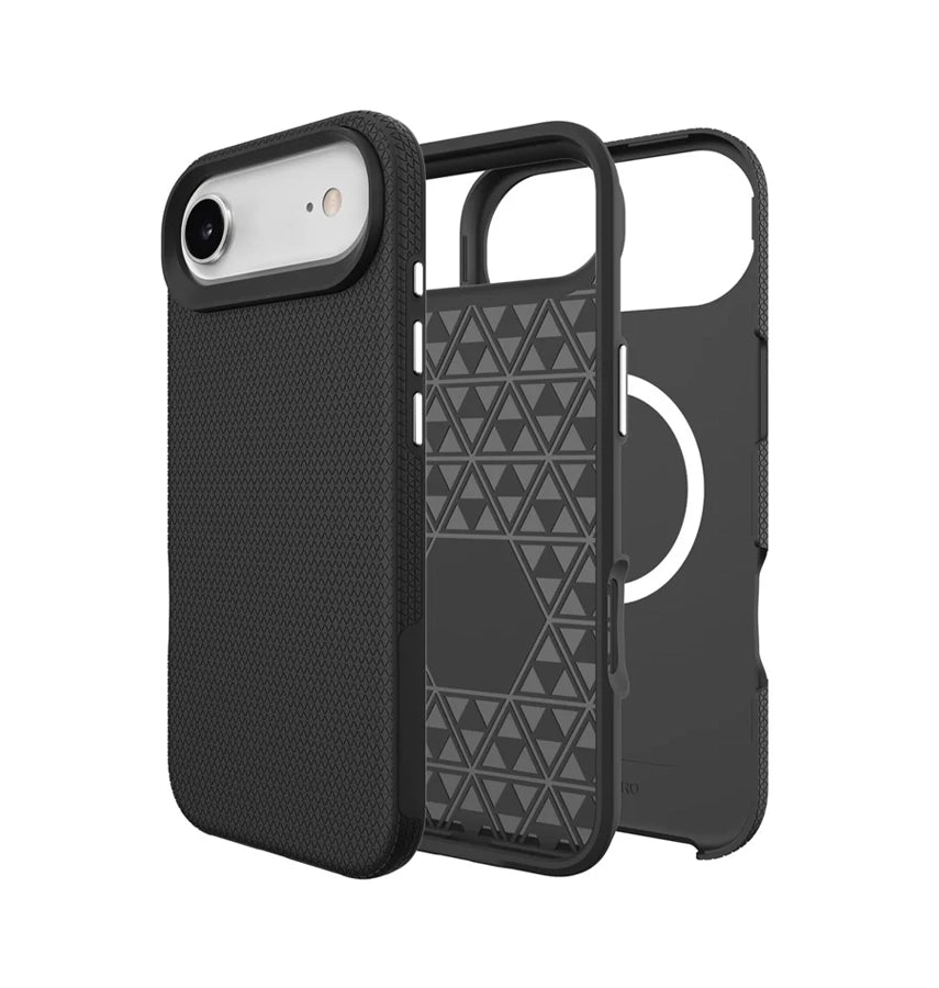 iPhone 17 Air MagSafe Case – Black | Triangle Stylish Geometric Design, Slim Fit, Magnetic Charging Ready image 3