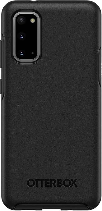 Samsung S20 Case - Black | OtterBox Symmetry Series, Scratch-Resistant Rugged Protective Back Cover image 1