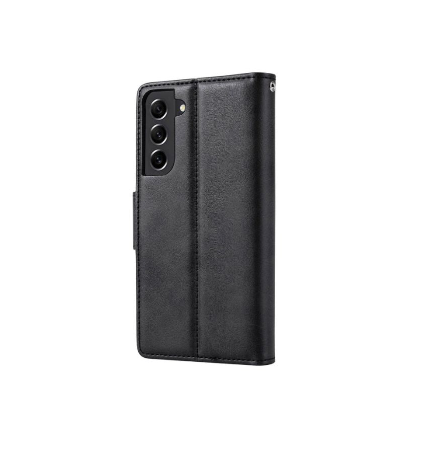 Samsung Galaxy S24 FE Hanman Diary Wallet Case - Black | Shockproof Protective Cover image 0