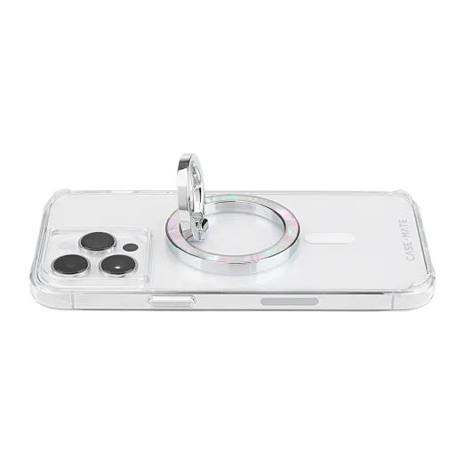 Case-Mate Magnetic Phone Ring Holder - Twinkle Disco | Mother of Pearl Phone Ring Stand, Rotatable Grip for All Smartphones image 4