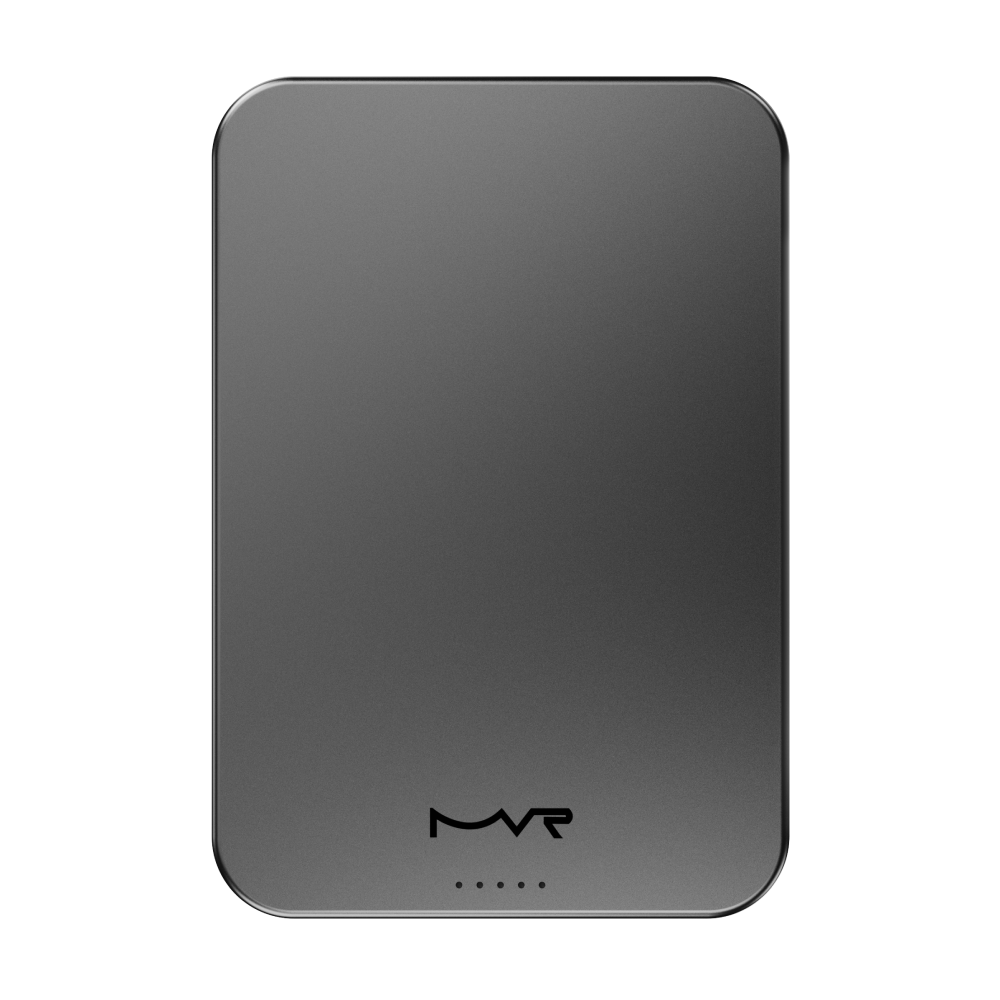Slim Snap 2.0 5000mAh MagSafe MVR Power Bank - Black | Wireless Qi Charging Compact Design image 1
