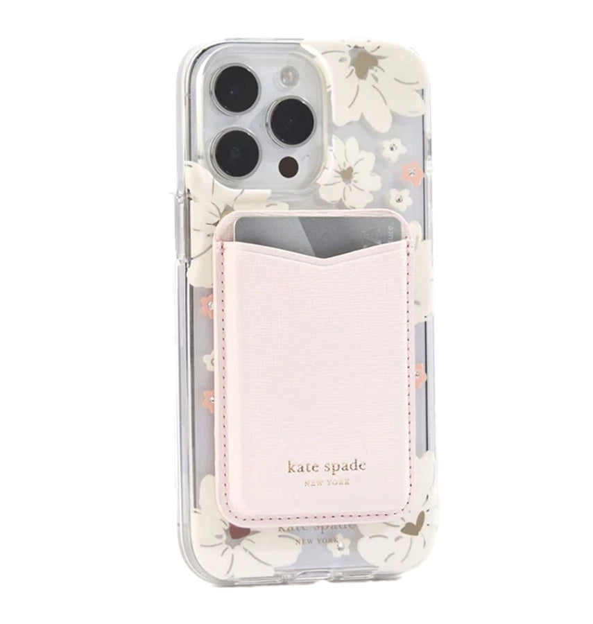 Kate Spade Magnetic Card Holder MagSafe – Pale Dogwood | Stylish & Durable iPhone Card Holder with Secure Magnetic Attachment image 1