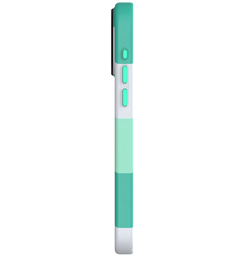 iPhone 15 Pro MVR Stripe Vibe Case - Mint Green | Perfect Fit Design, Soft Touch Protective Cover image 3