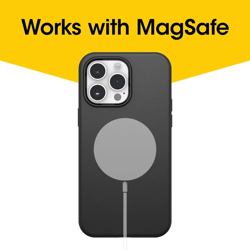 iPhone 14 Pro Max – Black | OtterBox Symmetry Plus Series, Soft Touch Protective Cover image 3