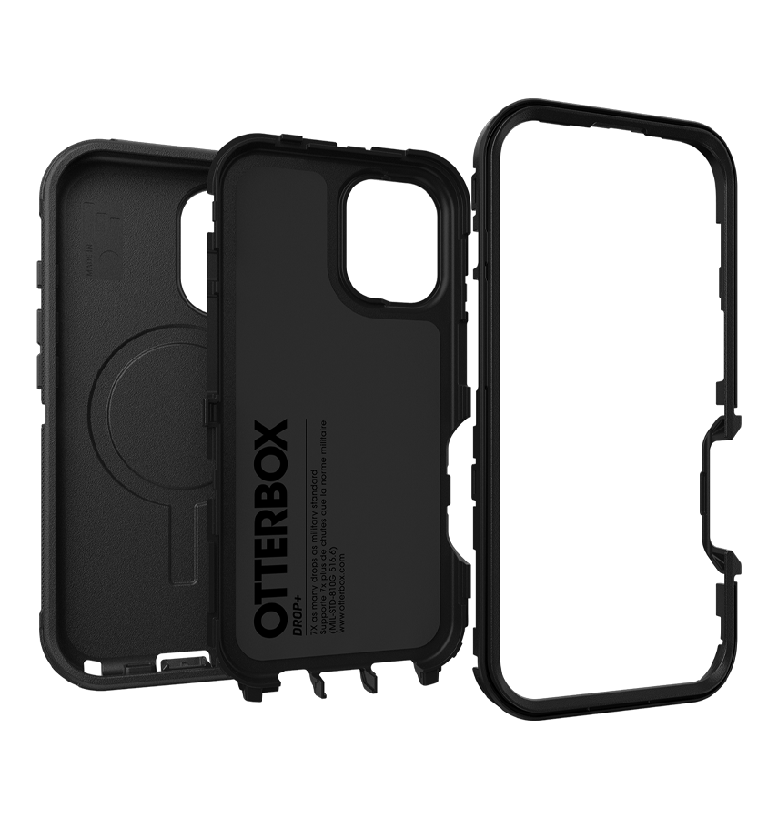 iPhone 16 Plus Magsafe Case – Black | Otterbox Defender Series, Rugged Shockproof Back Cover image 2