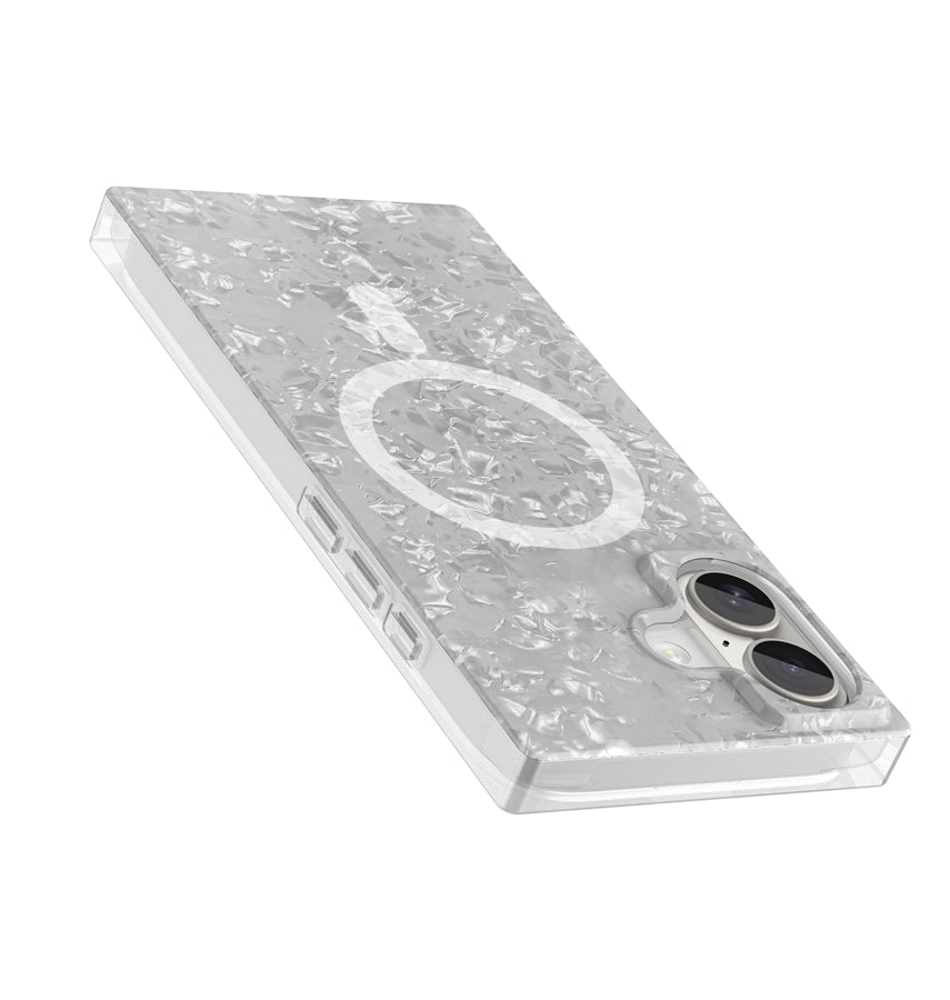 iPhone 17 BoxedIn Case – Crystal Shell | MVR Clear Glitter Design, Modular Style, Anti-Yellowing Protection image 2