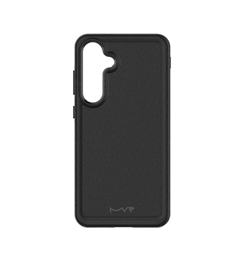 Samsung S25 Plus Armour Matte Case - Black | MVR Protective Cover with Anti-Slip Grip & Impact Protection image 1