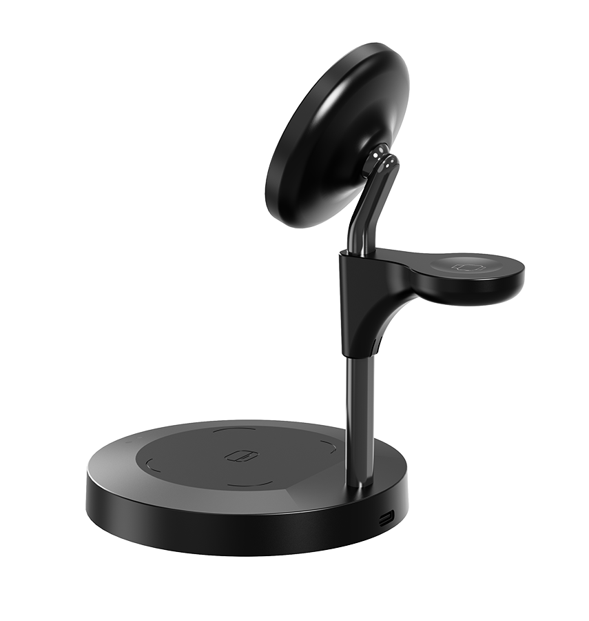 DC-4B MVR 3 in 1 Wireless Portable Charger - Black image 2