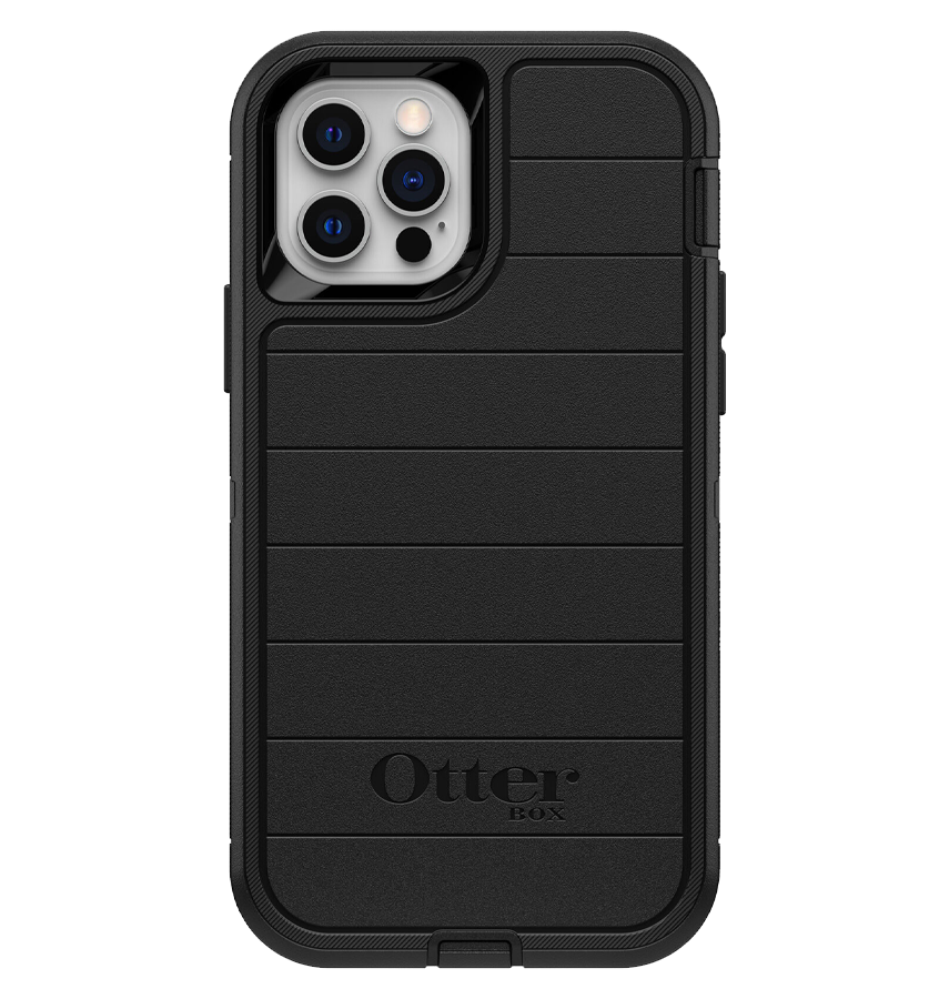 iPhone 12/12 Pro Case – Black | Otterbox Defender Series, Rugged Shockproof Back Cover image 0