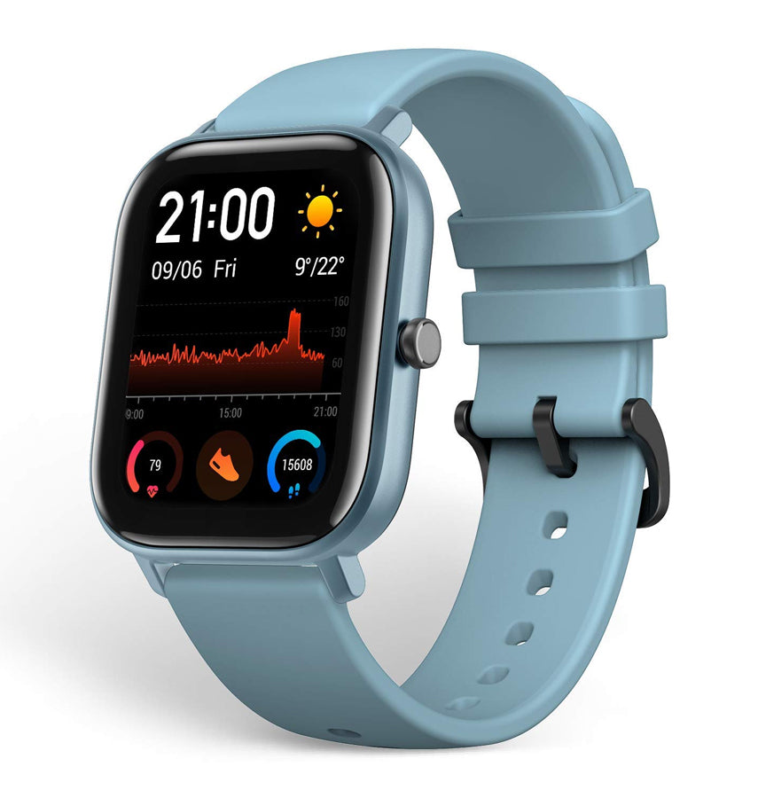 Amazfit GTS Steel Blue Band - Premium Silicone, Soft - Touch Finish, Secure Buckle Closure image 1